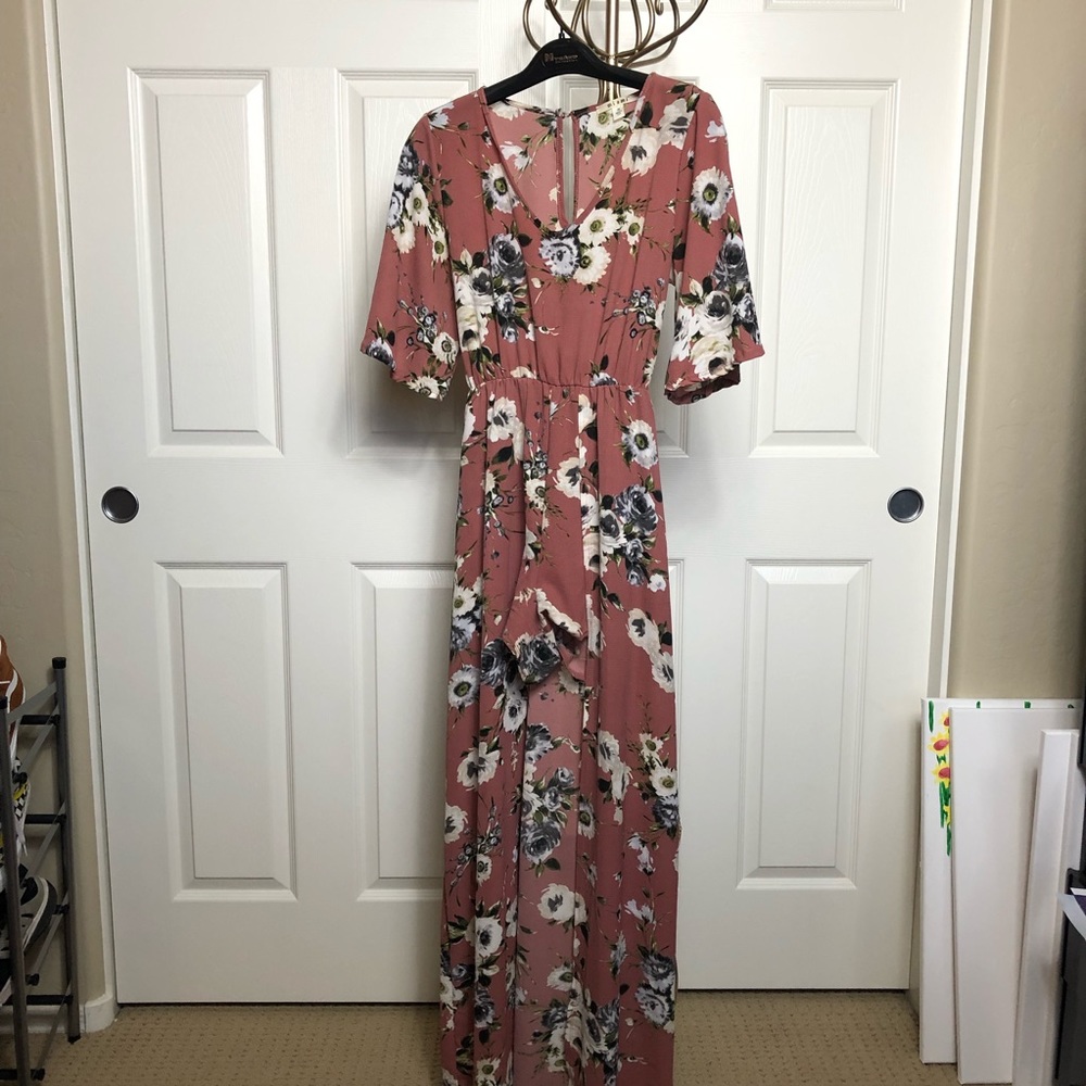 High-Low Floral Dress